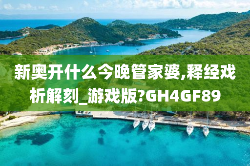 新奥开什么今晚管家婆,释经戏析解刻_游戏版?GH4GF89