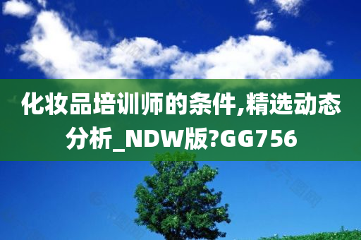 化妆品培训师的条件,精选动态分析_NDW版?GG756