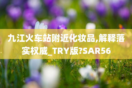 九江火车站附近化妆品,解释落实权威_TRY版?SAR56