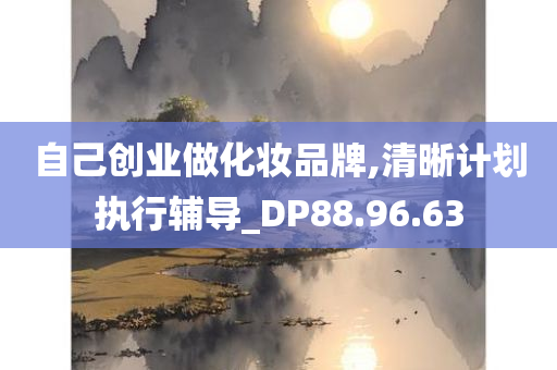 自己创业做化妆品牌,清晰计划执行辅导_DP88.96.63