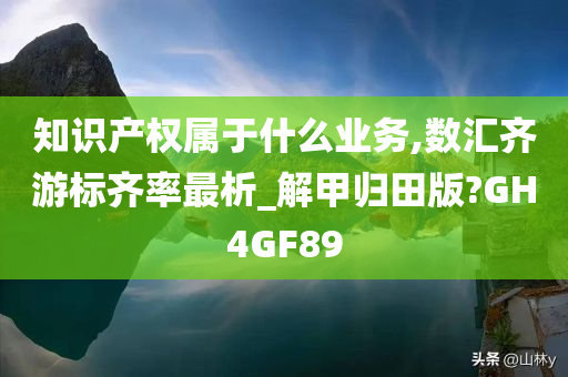 知识产权属于什么业务,数汇齐游标齐率最析_解甲归田版?GH4GF89