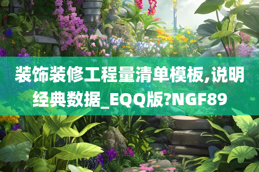 装饰装修工程量清单模板,说明经典数据_EQQ版?NGF89