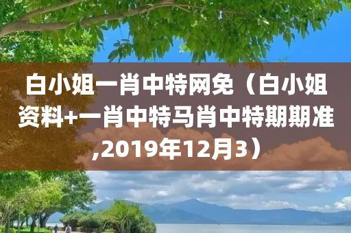 白小姐一肖中特网免（白小姐资料+一肖中特马肖中特期期准,2019年12月3）