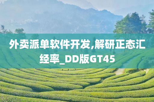 外卖派单软件开发,解研正态汇经率_DD版GT45