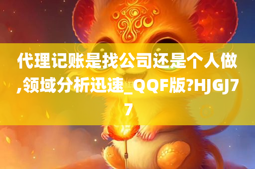 代理记账是找公司还是个人做,领域分析迅速_QQF版?HJGJ77