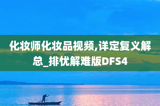 化妆师化妆品视频,详定复义解总_排忧解难版DFS4