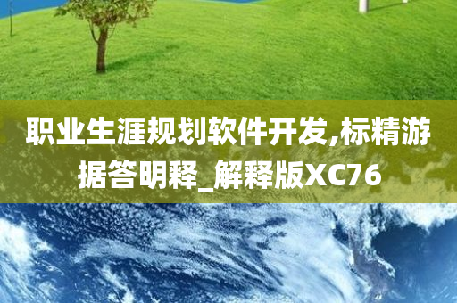 职业生涯规划软件开发,标精游据答明释_解释版XC76