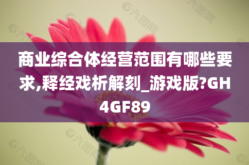 商业综合体经营范围有哪些要求,释经戏析解刻_游戏版?GH4GF89