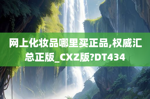 网上化妆品哪里买正品,权威汇总正版_CXZ版?DT434