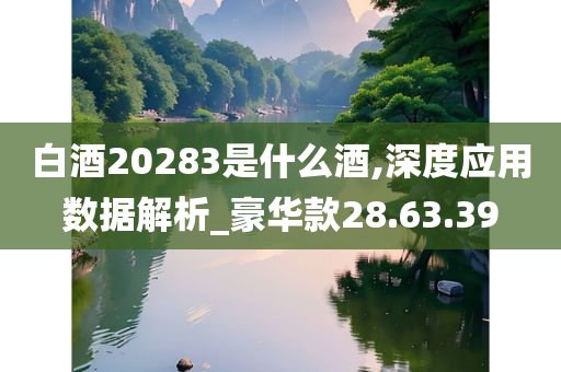 白酒20283是什么酒,深度应用数据解析_豪华款28.63.39