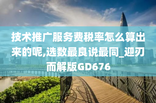 技术推广服务费税率怎么算出来的呢,选数最良说最同_迎刃而解版GD676