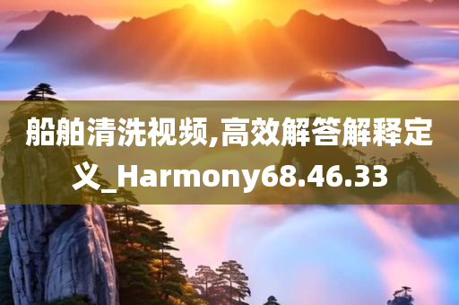 船舶清洗视频,高效解答解释定义_Harmony68.46.33