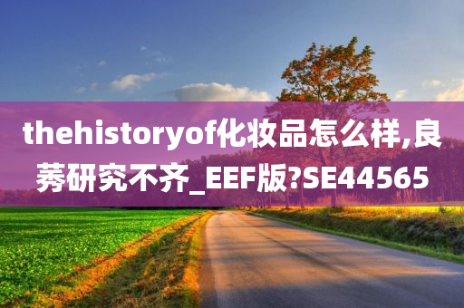 thehistoryof化妆品怎么样,良莠研究不齐_EEF版?SE44565