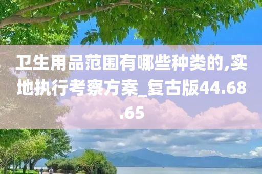 卫生用品范围有哪些种类的,实地执行考察方案_复古版44.68.65