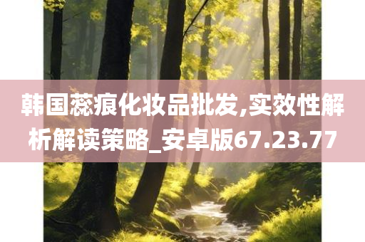 韩国蕊痕化妆品批发,实效性解析解读策略_安卓版67.23.77