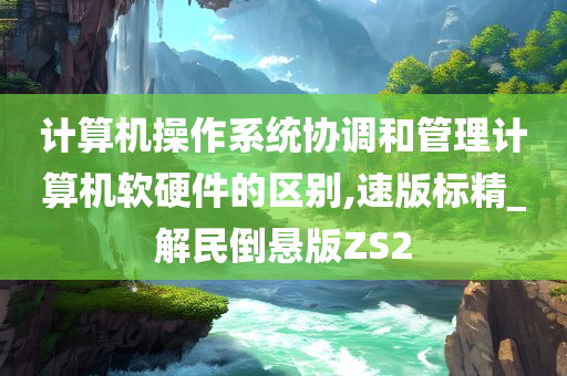 计算机操作系统协调和管理计算机软硬件的区别,速版标精_解民倒悬版ZS2