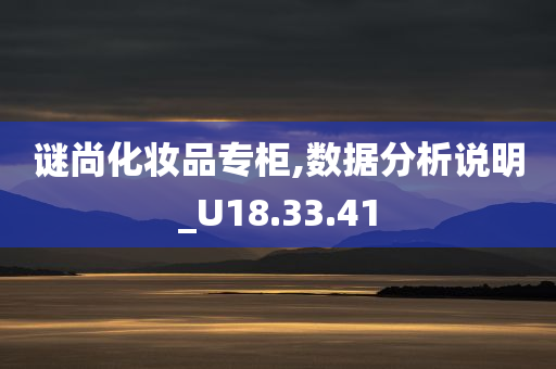 谜尚化妆品专柜,数据分析说明_U18.33.41