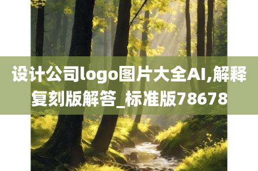 设计公司logo图片大全AI,解释复刻版解答_标准版78678