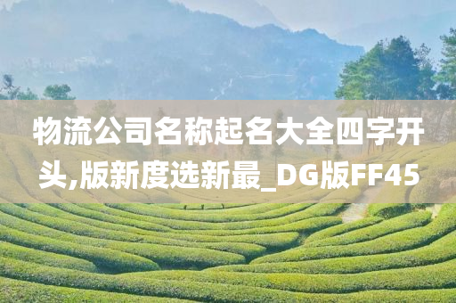 物流公司名称起名大全四字开头,版新度选新最_DG版FF45