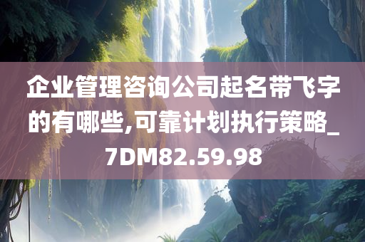 企业管理咨询公司起名带飞字的有哪些,可靠计划执行策略_7DM82.59.98