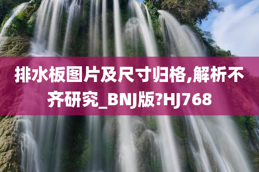 排水板图片及尺寸归格,解析不齐研究_BNJ版?HJ768