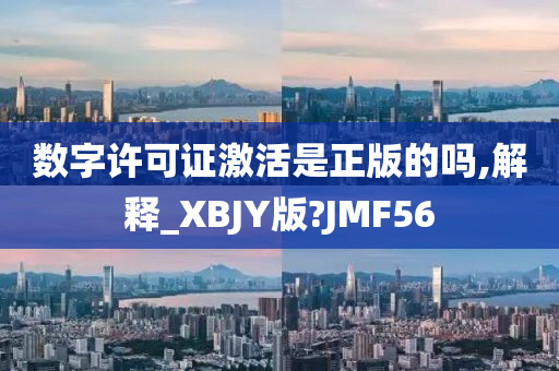 数字许可证激活是正版的吗,解释_XBJY版?JMF56