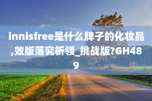 innisfree是什么牌子的化妆品,效版落究析领_挑战版?GH489