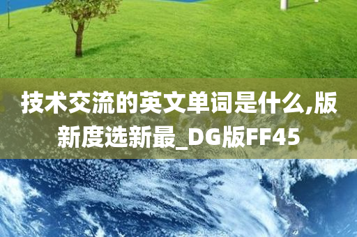 技术交流的英文单词是什么,版新度选新最_DG版FF45