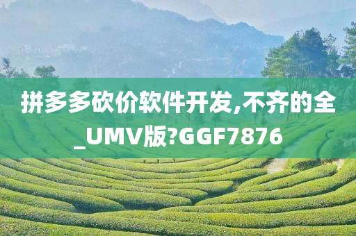 拼多多砍价软件开发,不齐的全_UMV版?GGF7876