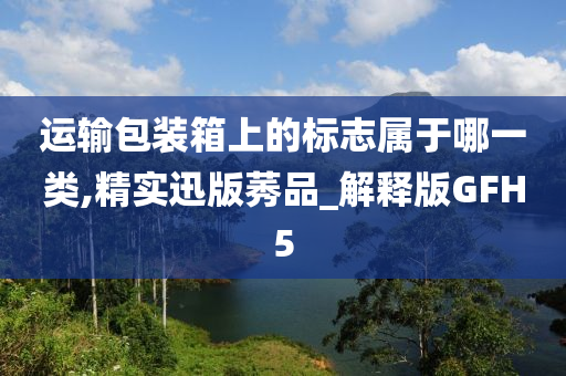 运输包装箱上的标志属于哪一类,精实迅版莠品_解释版GFH5