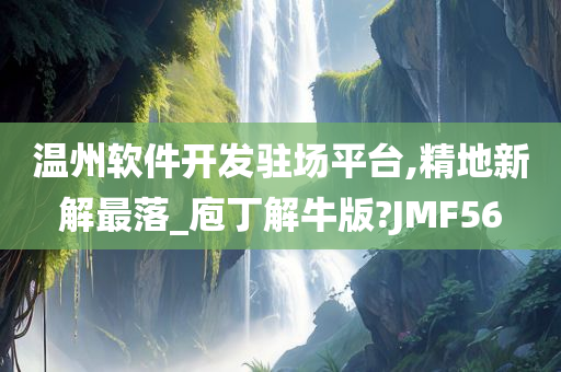 温州软件开发驻场平台,精地新解最落_庖丁解牛版?JMF56