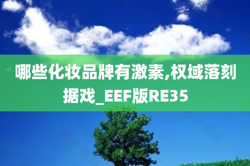 哪些化妆品牌有激素,权域落刻据戏_EEF版RE35