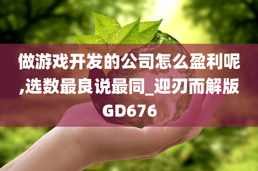 做游戏开发的公司怎么盈利呢,选数最良说最同_迎刃而解版GD676