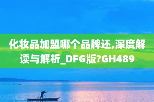 化妆品加盟哪个品牌还,深度解读与解析_DFG版?GH489