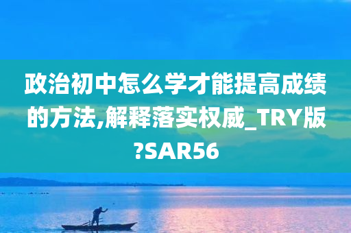 政治初中怎么学才能提高成绩的方法,解释落实权威_TRY版?SAR56