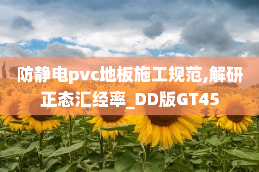 防静电pvc地板施工规范,解研正态汇经率_DD版GT45