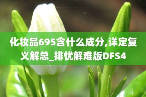 化妆品695含什么成分,详定复义解总_排忧解难版DFS4