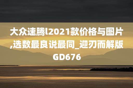 大众速腾l2021款价格与图片,选数最良说最同_迎刃而解版GD676