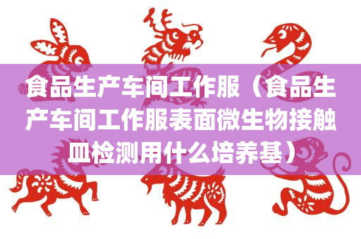 食品生产车间工作服（食品生产车间工作服表面微生物接触皿检测用什么培养基）