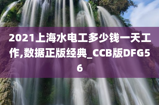 2021上海水电工多少钱一天工作,数据正版经典_CCB版DFG56