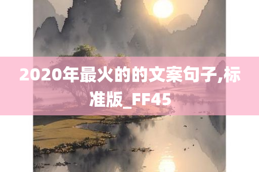 2020年最火的的文案句子,标准版_FF45