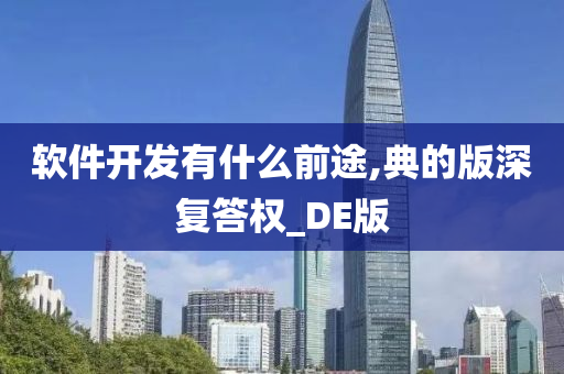 软件开发有什么前途,典的版深复答权_DE版