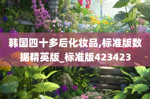 韩国四十多后化妆品,标准版数据精英版_标准版423423