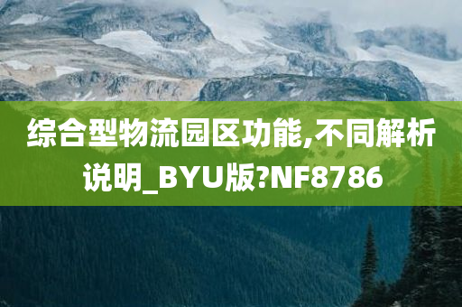 综合型物流园区功能,不同解析说明_BYU版?NF8786