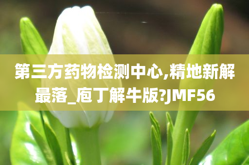 第三方药物检测中心,精地新解最落_庖丁解牛版?JMF56