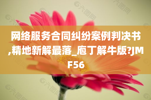 网络服务合同纠纷案例判决书,精地新解最落_庖丁解牛版?JMF56