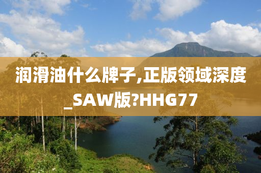 润滑油什么牌子,正版领域深度_SAW版?HHG77