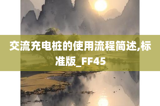 交流充电桩的使用流程简述,标准版_FF45