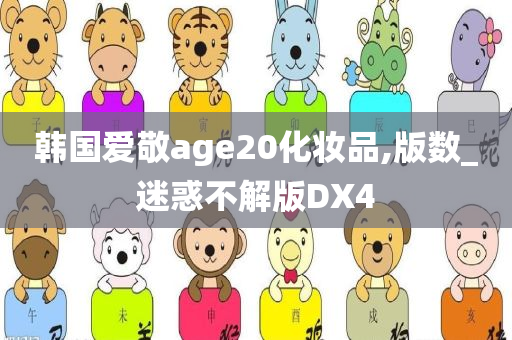 韩国爱敬age20化妆品,版数_迷惑不解版DX4