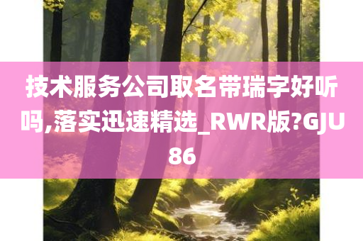 技术服务公司取名带瑞字好听吗,落实迅速精选_RWR版?GJU86